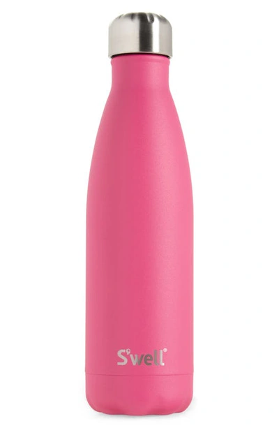 Shop S'well 17-ounce Insulated Stainless Steel Water Bottle In Azalea Pink