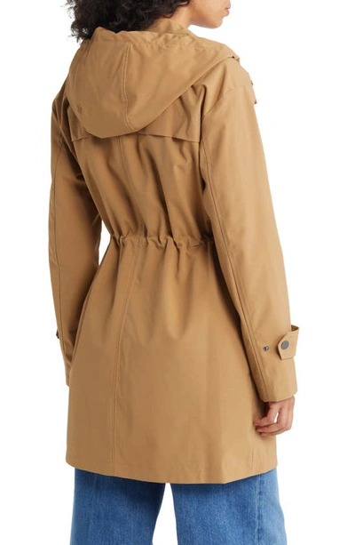 Shop Michael Michael Kors Hooded Anorak Jacket In Dark Camel