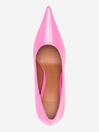 Shop Vetements Leather Heels In Pink