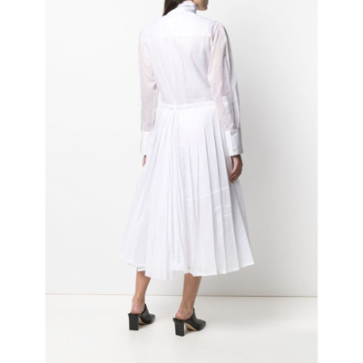 Shop Jil Sander Cotton Dress In White