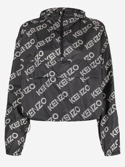 Shop Kenzo Synthetic Fibers Jacket In Black