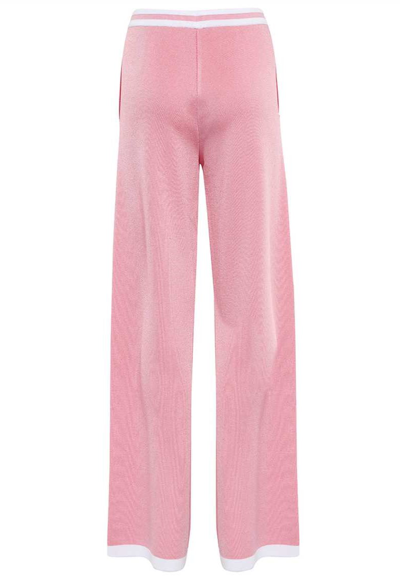 Shop Balmain Synthetic Fibers Trousers In Pink