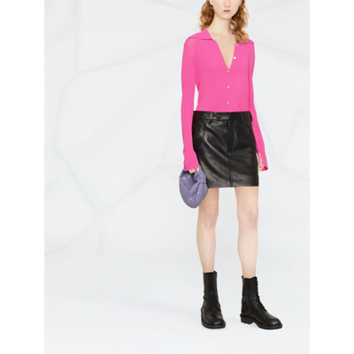 Shop Tom Ford Leather Skirt In Black