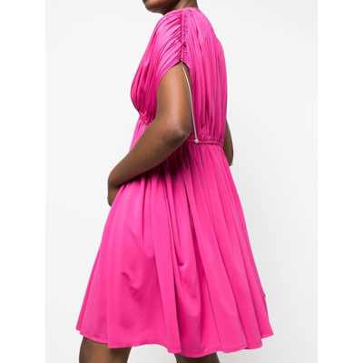 Shop Lanvin Synthetic Fibers Dress In Pink