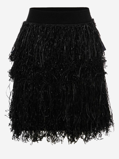 Shop Jw Anderson Wool Skirt In Black