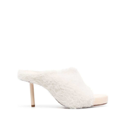 Jacquemus Cloud Flat Sandals With 8 Cm Heel In Pink