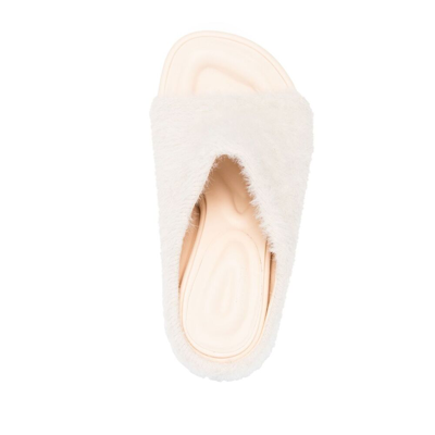 Shop Jacquemus Fabric Mules In Pink