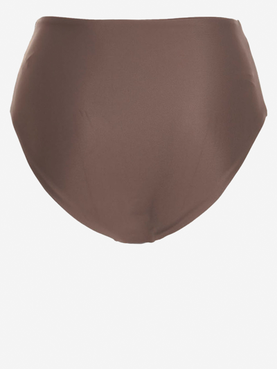 Jade Swim Bound Lycra Bikini Bottoms In Brown