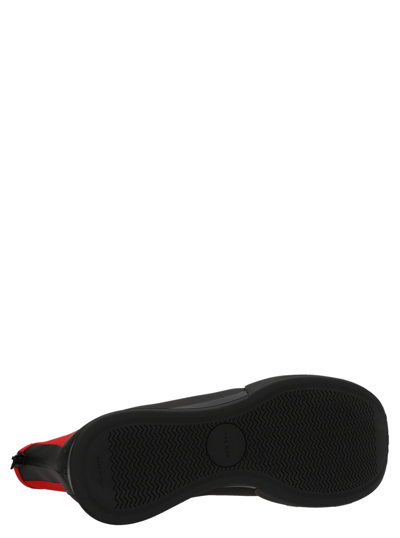 The Row Zippered Short Boots In Red