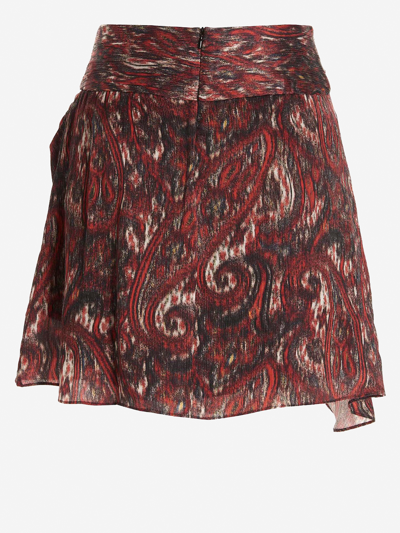 Shop Iro Silk Skirt In Multicolor