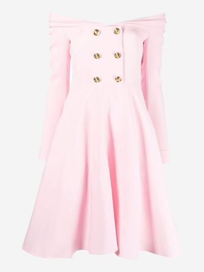 Shop Giambattista Valli Synthetic Fibers Dress In Pink