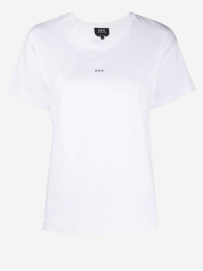 Shop Apc Cotton T-shirt In White