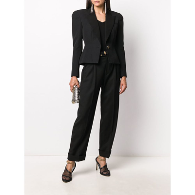 Shop Tom Ford Wool Trousers In Black