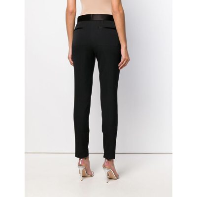 Shop Tom Ford Wool Trousers In Black