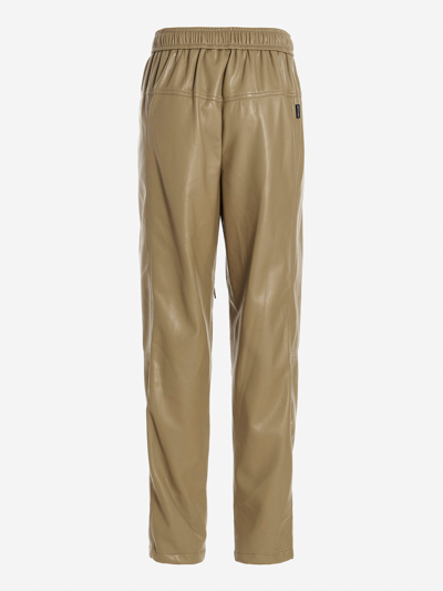 Shop Low Classic Synthetic Fibers Trousers In Beige
