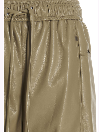 Shop Low Classic Synthetic Fibers Trousers In Beige