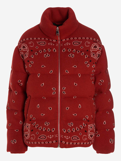 Shop Alanui Wool Coat In Red