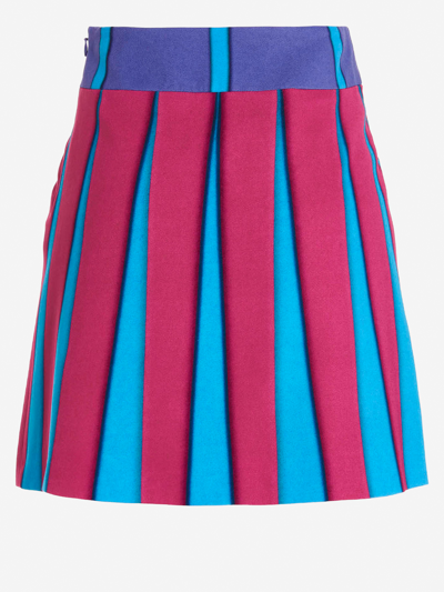 Shop Moschino Synthetic Fibers Skirt In Multicolor