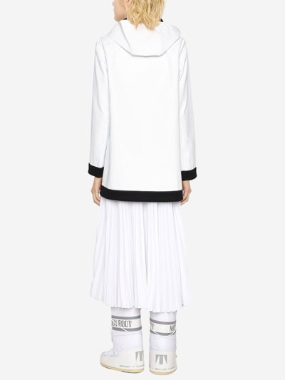 Fay Threehook Parka In White