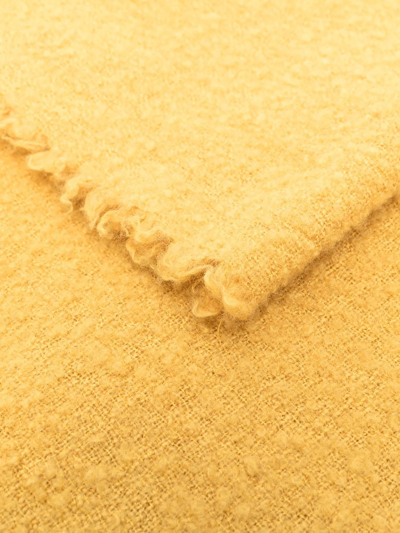 Shop Faliero Sarti Wool Scarf In Yellow