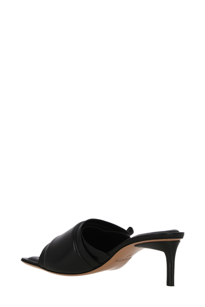 Shop Jacquemus Leather Heels In Black