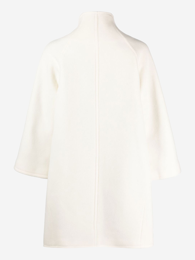Shop Gianluca Capannolo Synthetic Fibers Coat In White