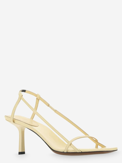 Neous Cream Leather Merga Sandals In Neutral
