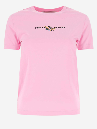 Shop Stella Mccartney Cotton T-shirt In Multicolor