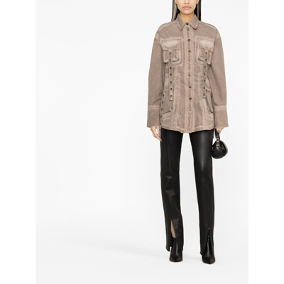 Blumarine Cotton Jeans In Brown