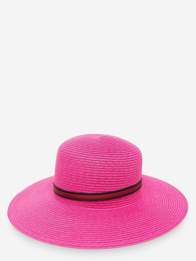 Shop Borsalino Eco-friendly Fabric Hat In Pink