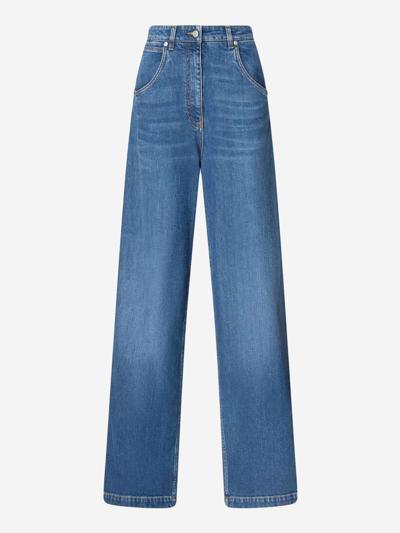 Shop Etro Cotton Jeans In Blue