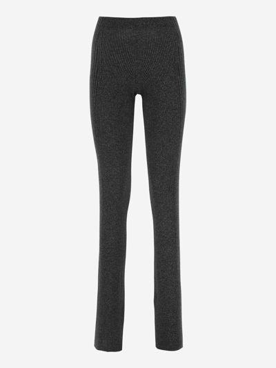 Shop Dion Lee Synthetic Fibers Trousers In Black