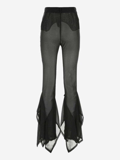 Shop Koché Synthetic Fibers Trousers In Black