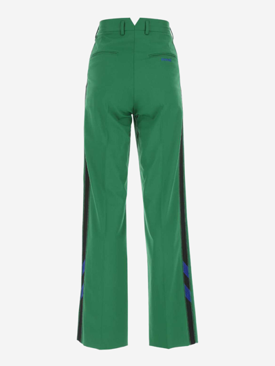 Shop Koché Synthetic Fibers Trousers In Multicolor
