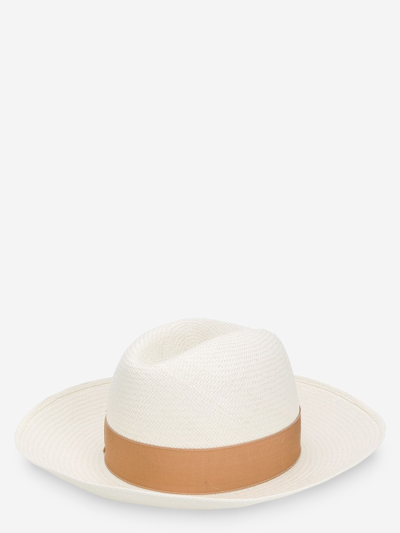 Shop Borsalino Eco-friendly Fabric Hat In Beige