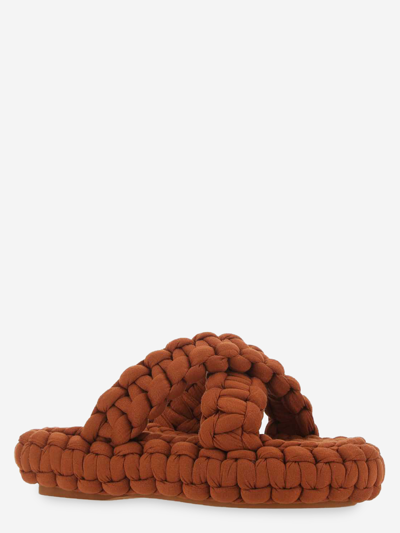 Shop Chloé Synthetic Fibers Slippers In Multicolor