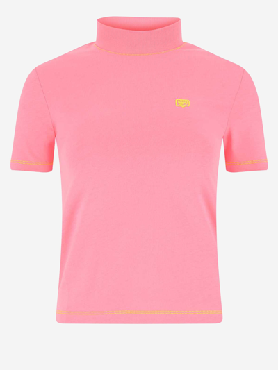 Shop Chiara Ferragni Cotton T-shirt In Pink