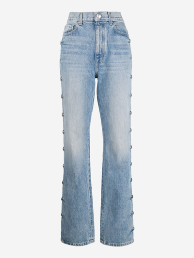 Shop Khaite Cotton Jeans In Blue