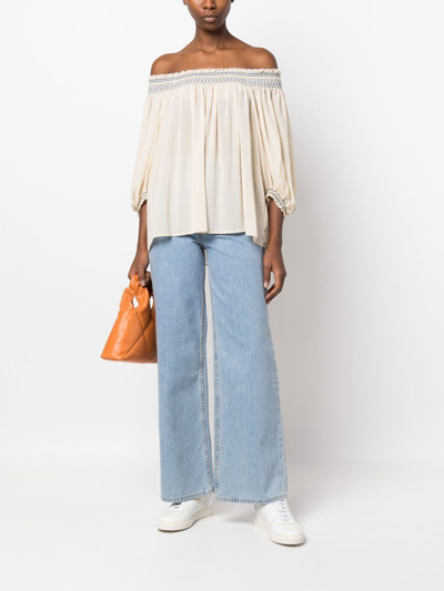 Shop See By Chloé Synthetic Fibers T-shirt In White