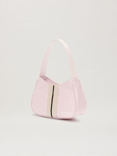 Shop Palm Angels Synthetic Fibers Shoulder Bag In Pink