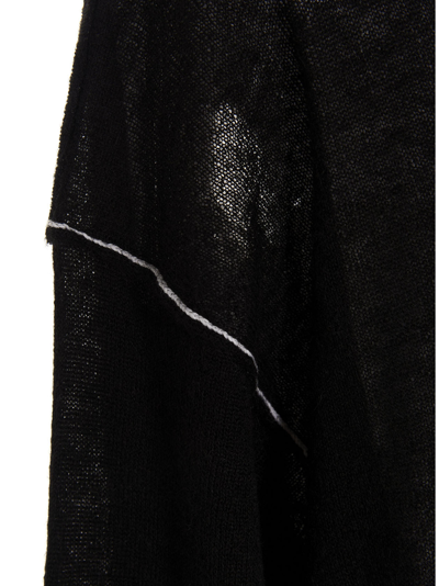Shop Mm6 Maison Margiela Wool Dress In Black