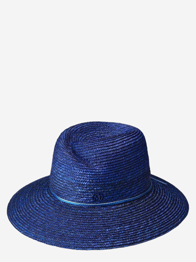 Shop Maison Michel Eco-friendly Fabric Hat In Blue