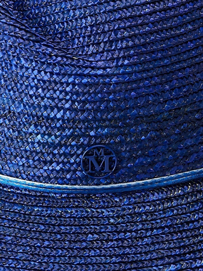 Shop Maison Michel Eco-friendly Fabric Hat In Blue