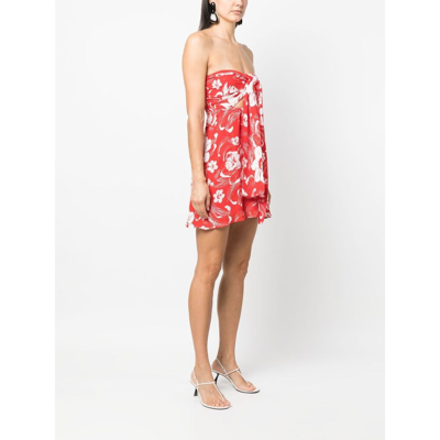 Shop Faithfull The Brand Eco-friendly Fabric Dress In Red