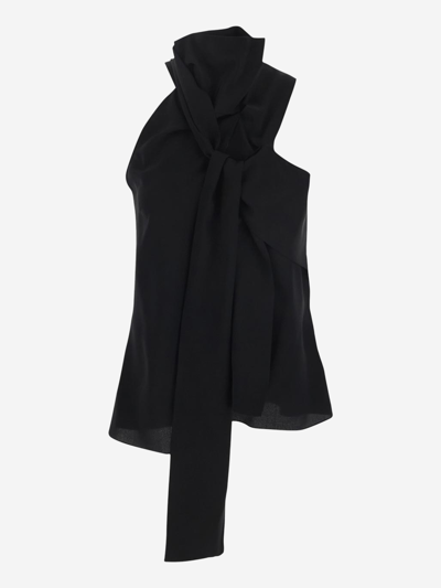 Shop Givenchy Silk Shirt In Black