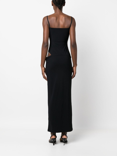 Shop Christopher Esber Synthetic Fibers Dress In Black