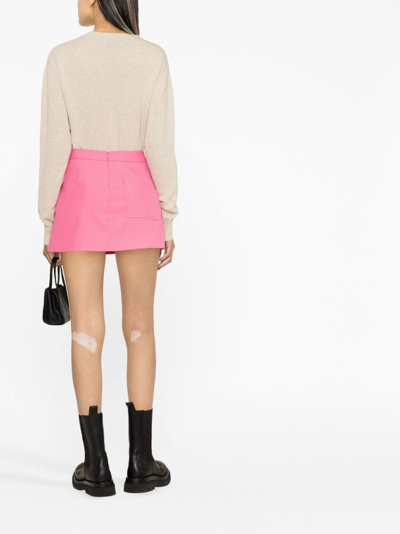 Shop Palm Angels Cotton Skirt In Pink