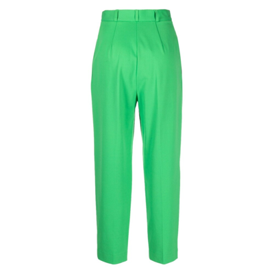 Shop Harris Wharf London Synthetic Fibers Trousers In Green