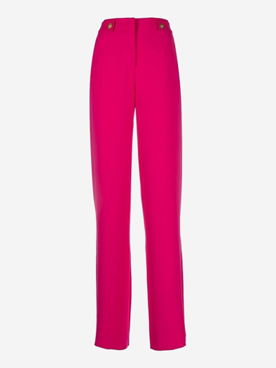 Shop Giorgio Armani Synthetic Fibers Trousers In Pink