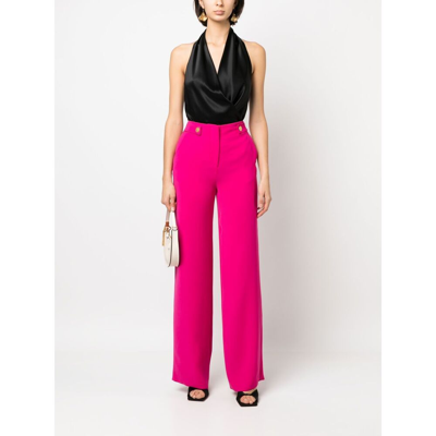 Shop Giorgio Armani Synthetic Fibers Trousers In Pink